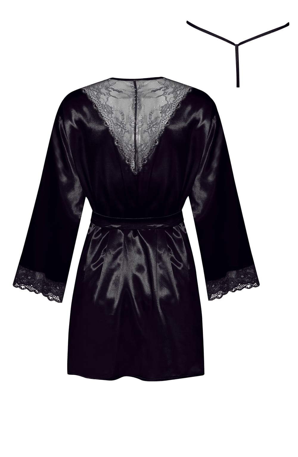Beauty Night Sherie Peignoir Black 4 beauty night sherie peignoir black - image 4