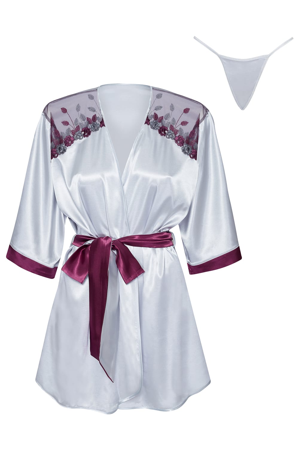 Beauty Night Peignoir Silver 9 beauty night peignoir silver - image 9