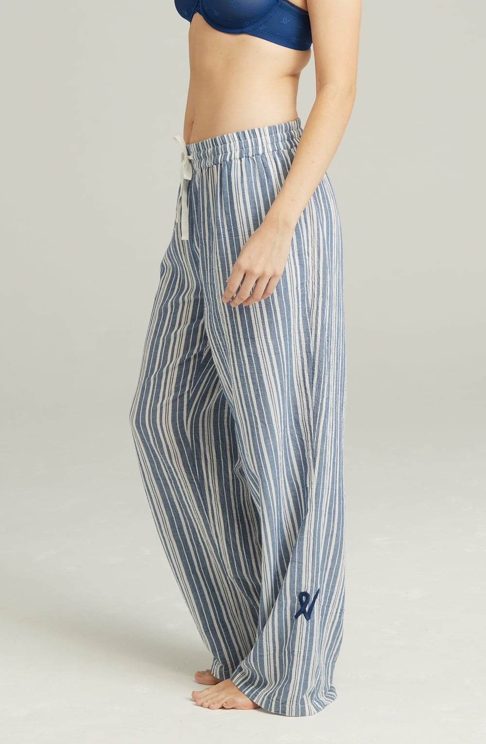 Nudea The Classic Trouser French Navy Stripe 4 nudea the classic trouser french navy stripe - image 4