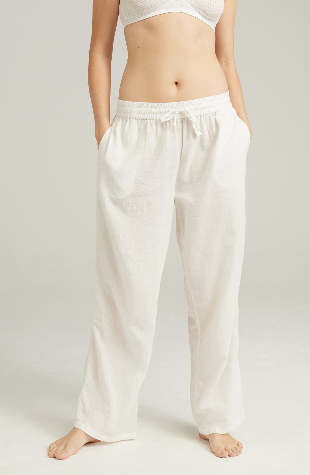 Nudea The Classic Trouser Organic Cotton White 2 nudea the classic trouser organic cotton white - image 2