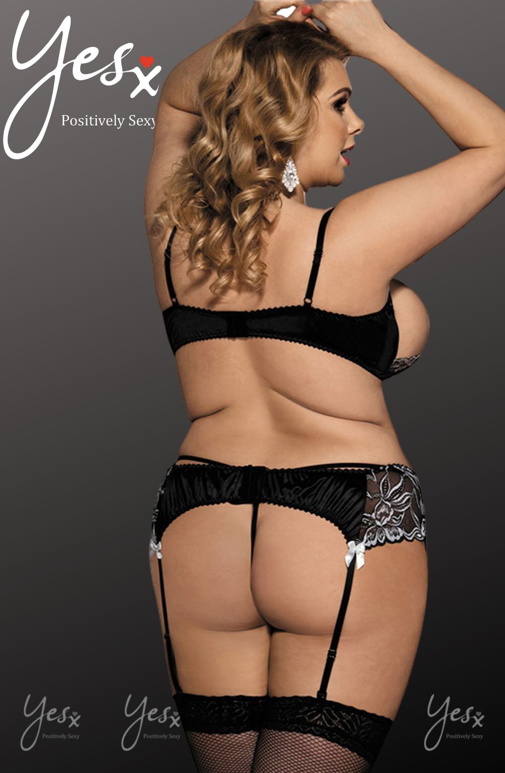 Yesx Yx825Q Bra Set Black 2 yesx yx825q bra set black - image 2