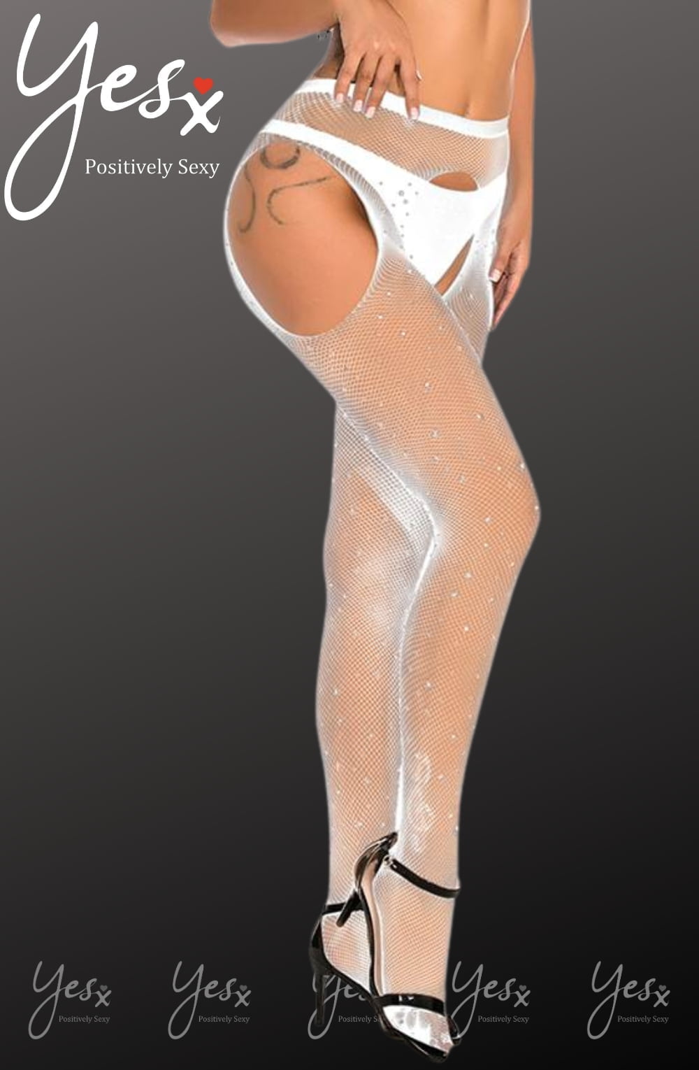Yesx Yx850 Sparkly Fishnet Black 12 yesx yx850 sparkly fishnet black - image 12