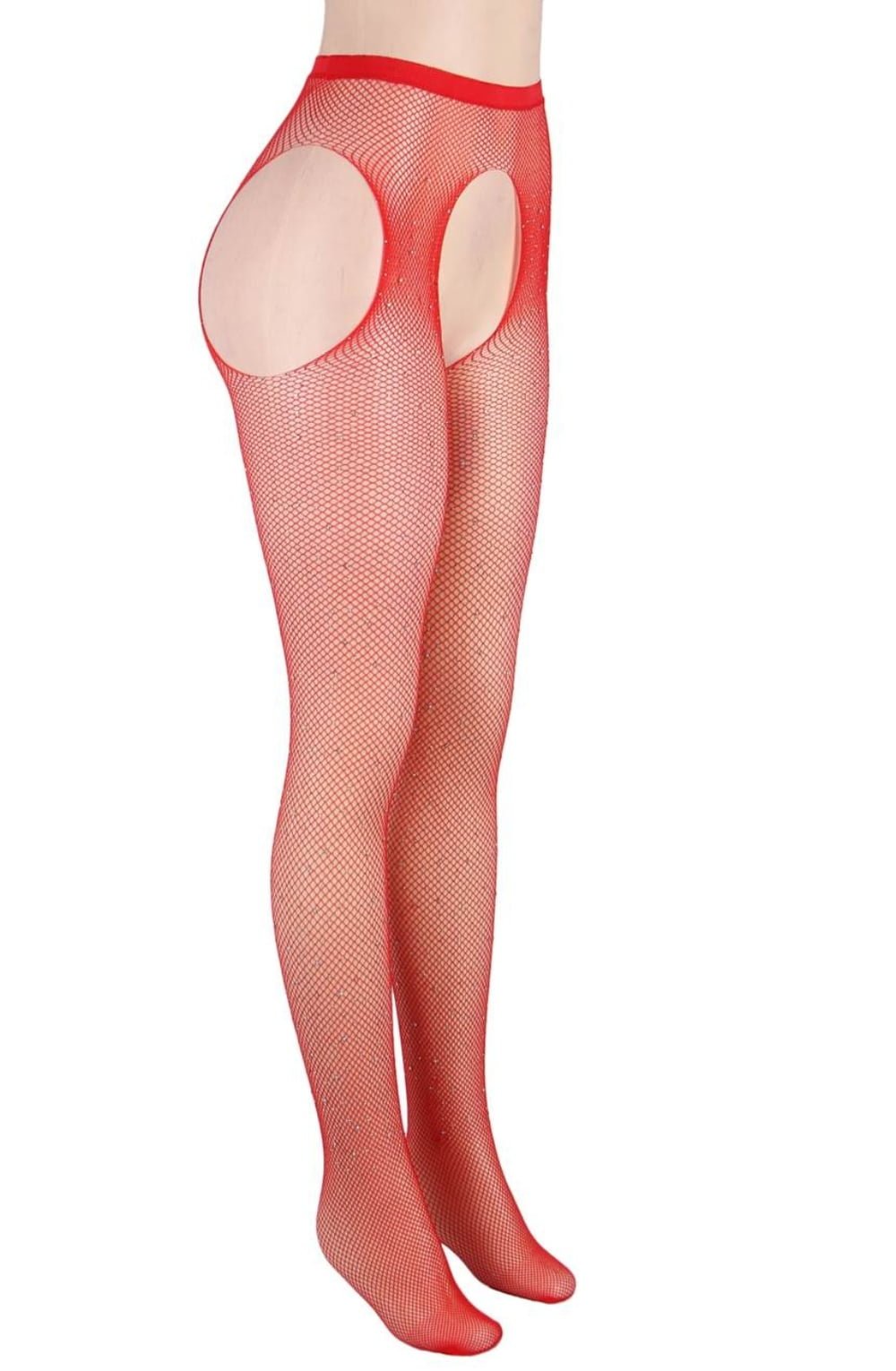Yesx Yx852 Sparkly Fishnet Red 8 yesx yx852 sparkly fishnet red - image 8