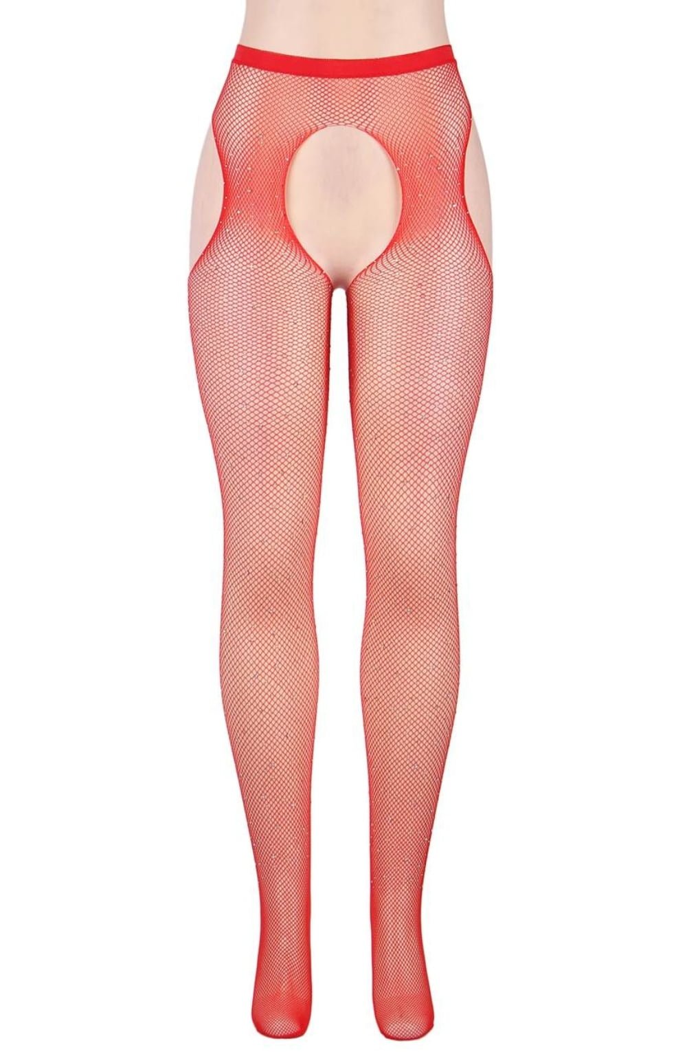 Yesx Yx852 Sparkly Fishnet Red 10 yesx yx852 sparkly fishnet red - image 10