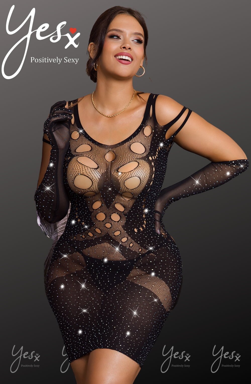 Yesx Yx853Q Sparkly Black Dress 9 yesx yx853q sparkly black dress - image 9