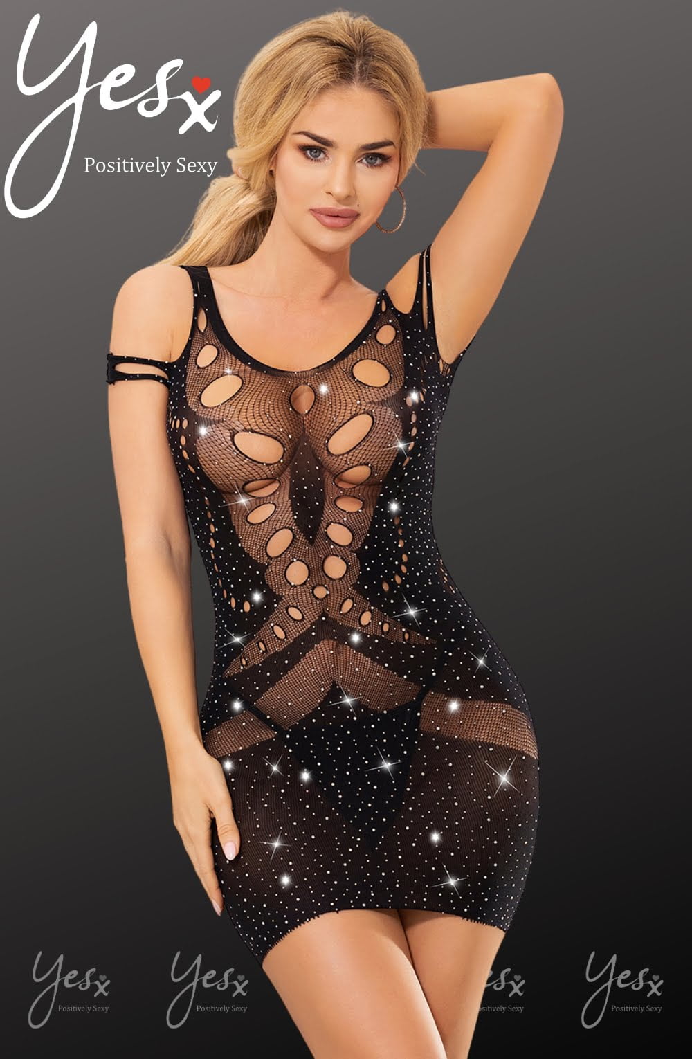 Yesx Yx853 Sparkly Black Dress 3 yesx yx853 sparkly black dress - image 3