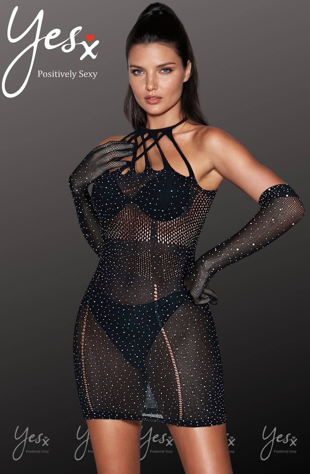 Yesx Yx865 Sparkle Rhinestone Fishnet 11 yesx yx865 sparkle rhinestone fishnet - image 11