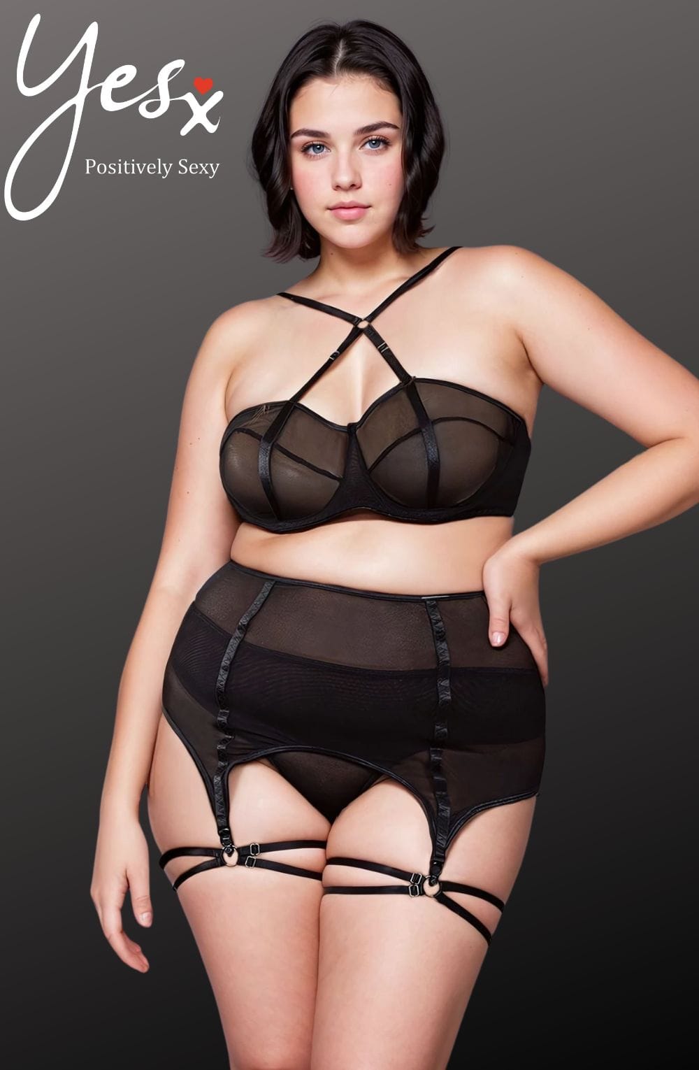 Yesx Yx868Q Three Piece Bra Set 2 yesx yx868q three piece bra set - image 2