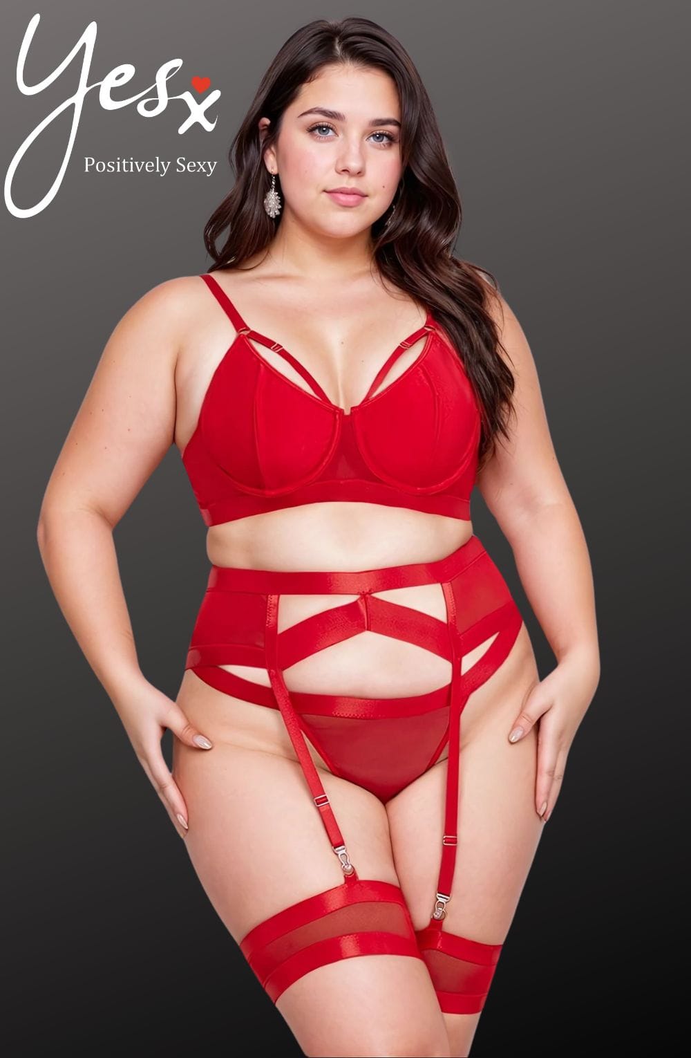 Yesx Yx870Q Bondage Garter Bra Set Up To 2Xl 2 yesx yx870q bondage garter bra set up to 2xl - image 2