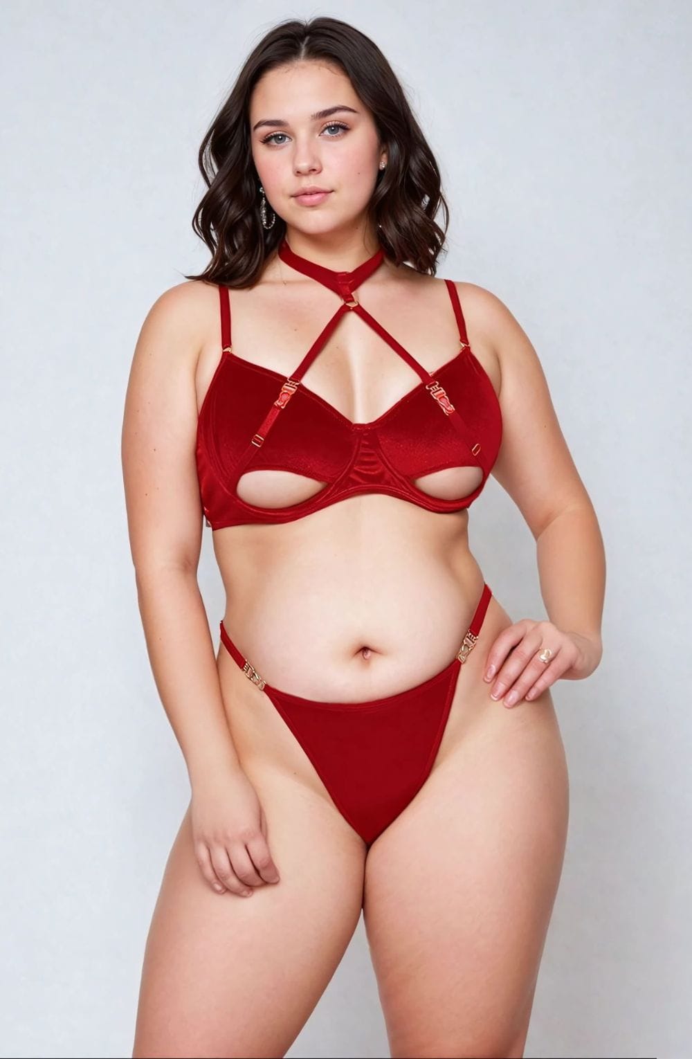 Yesx Yx872Q Hollow Cut Halter Bra Set Up To 2Xl 1 yesx yx872q hollow cut halter bra set up to 2xl