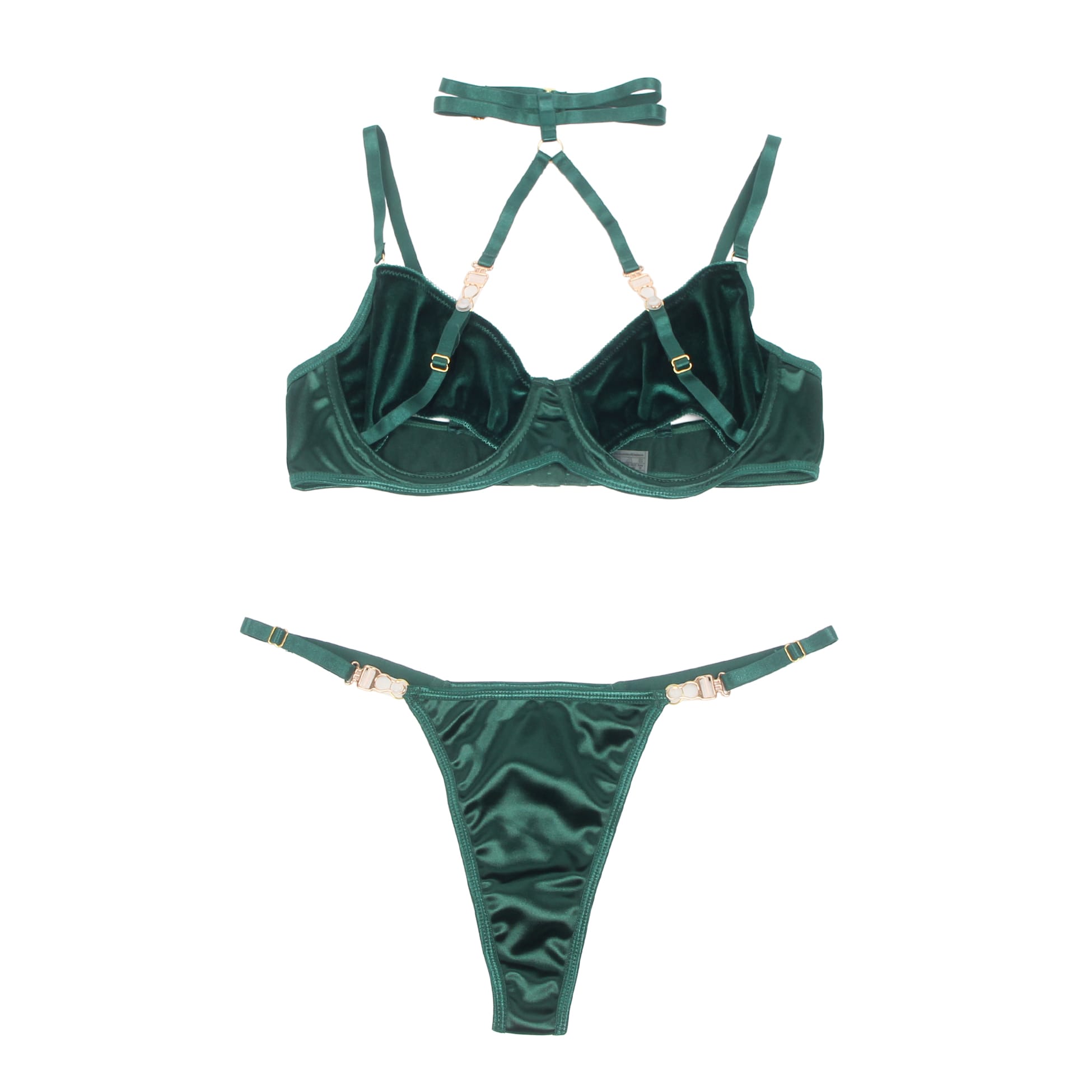 Yesx Yx873 Hollow Cut Halter Bra Set 14 yesx yx873 hollow cut halter bra set - image 14