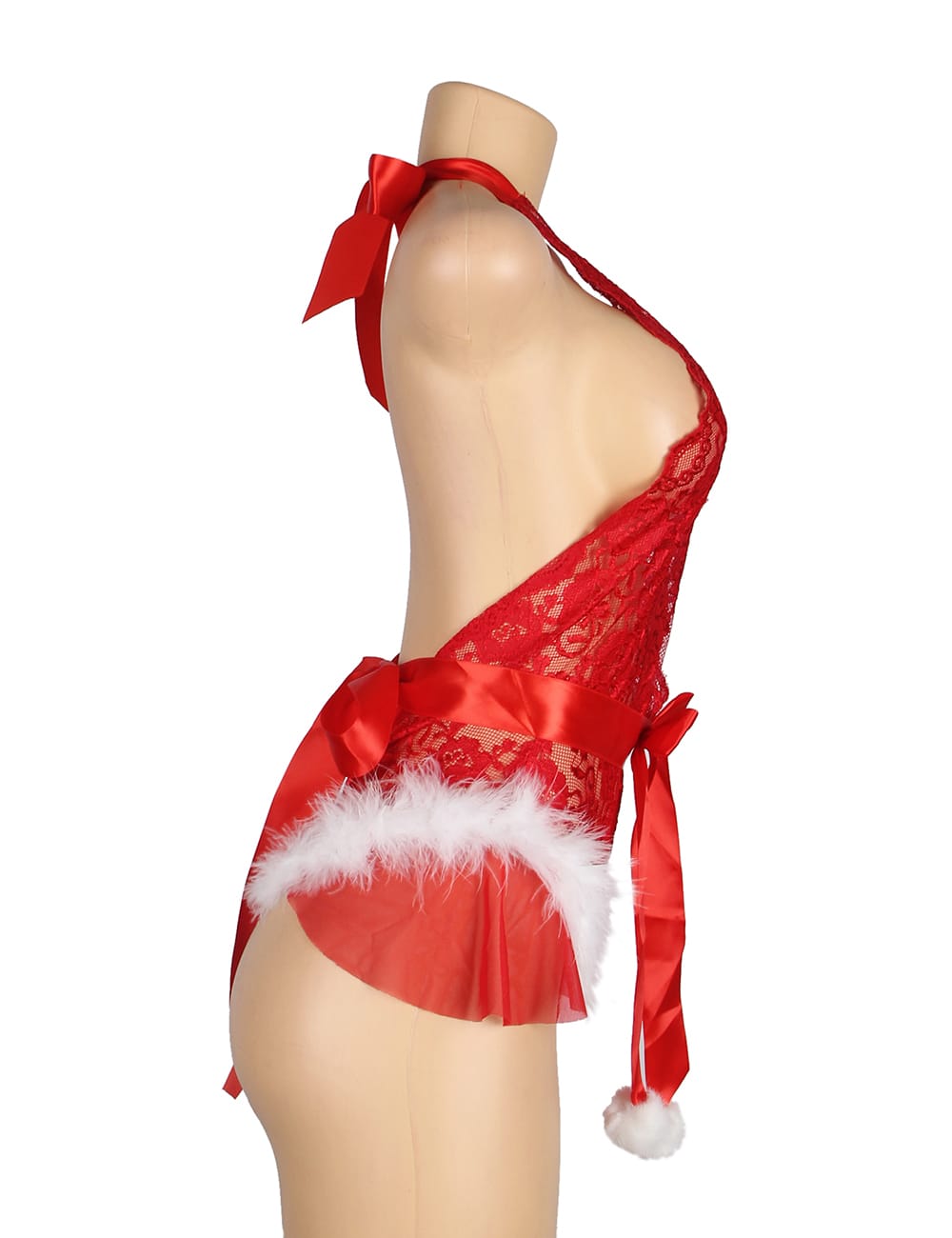 Yesx Yx874Q Christmas Sexy Halter Neck Teddy Up To 4Xl 4 yesx yx874q christmas sexy halter neck teddy up to 4xl - image 4