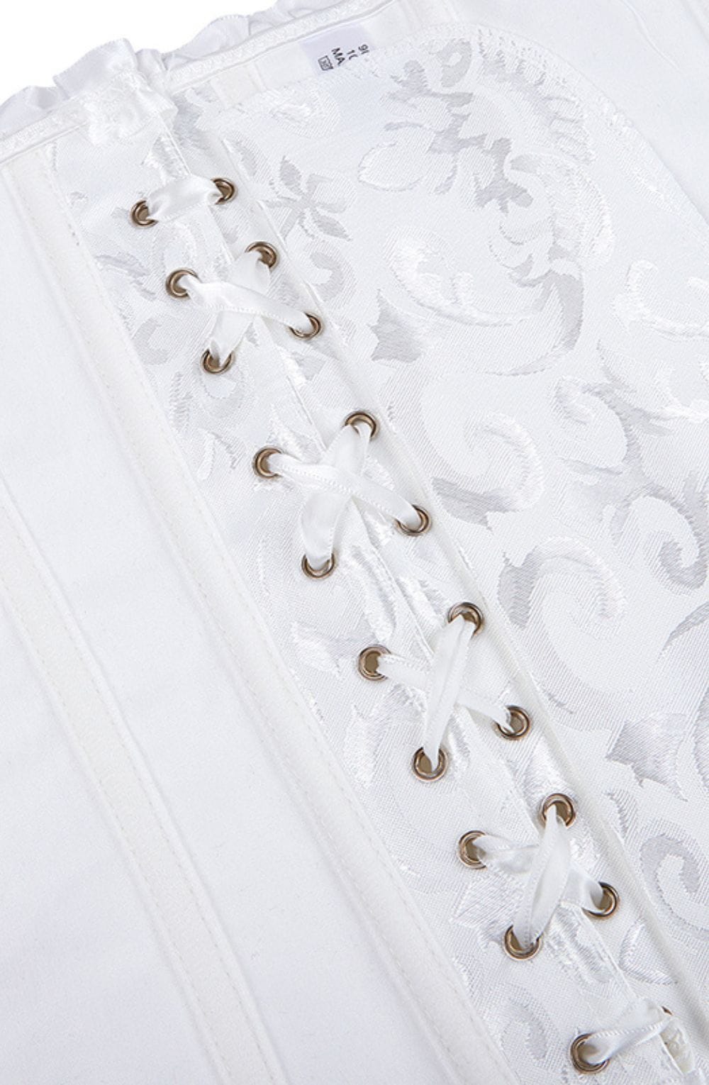 Yesx Yx887 Elegant White Brocade Corset Up To 2Xl 6 yesx yx887 elegant white brocade corset up to 2xl - image 6
