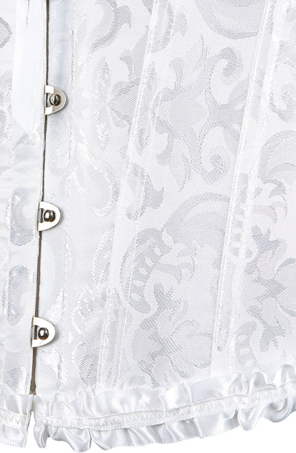 Yesx Yx887 Elegant White Brocade Corset Up To 2Xl 3 yesx yx887 elegant white brocade corset up to 2xl - image 3