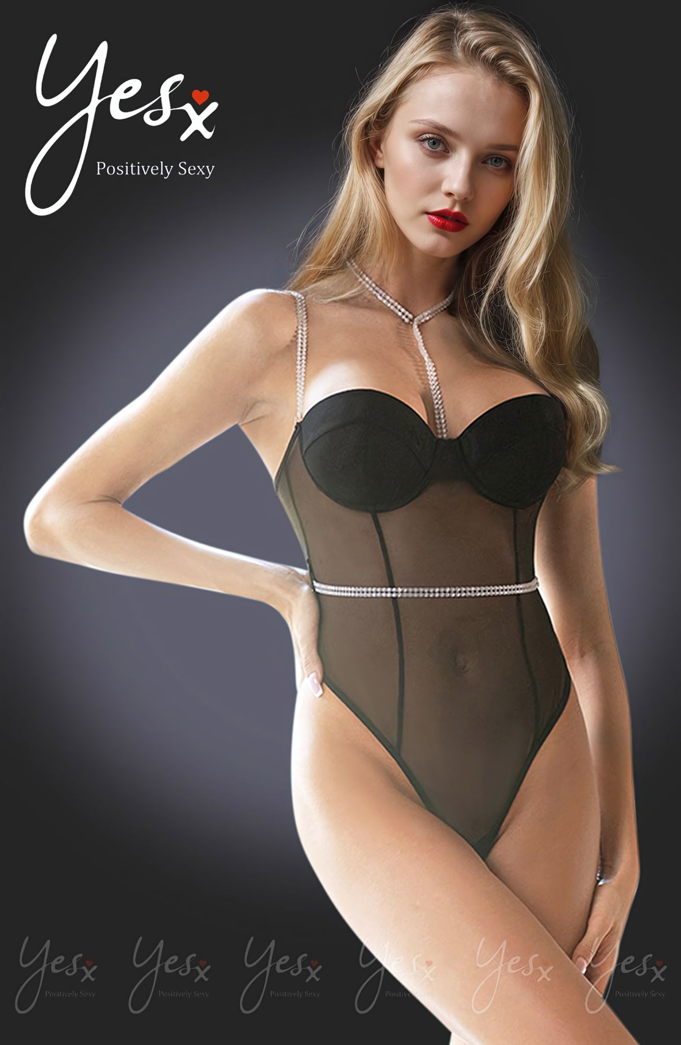 Yesx Yx992 Bodysuit Black 1 yesx yx992 bodysuit black