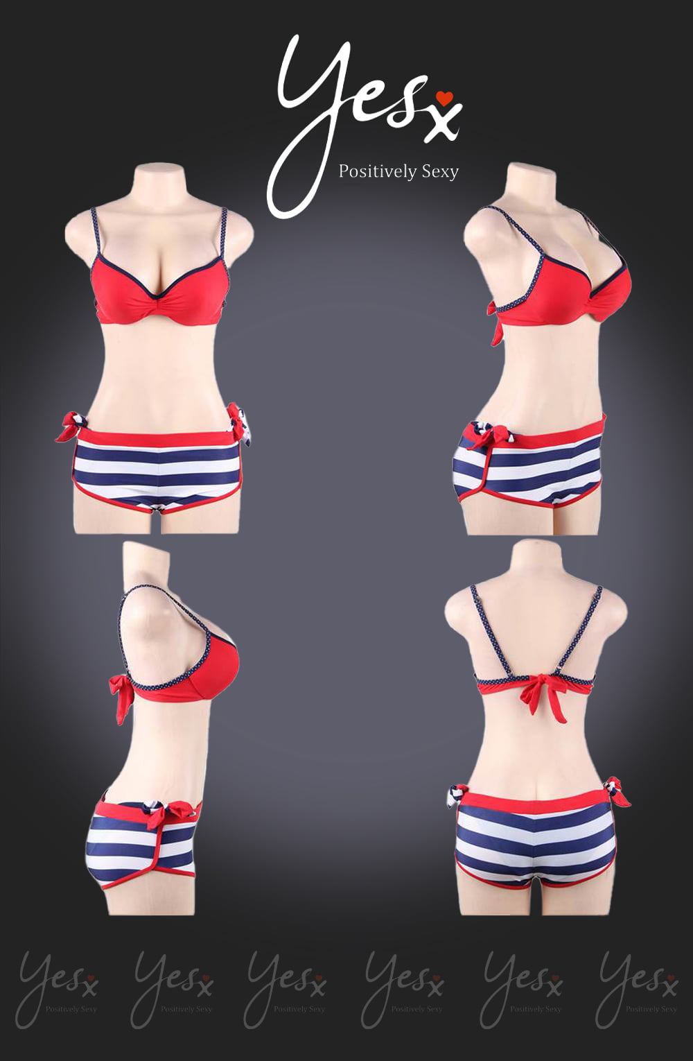 Yesx Yx964 Bikini 3 Piece Set Red 7 yesx yx964 bikini 3 piece set red - image 7