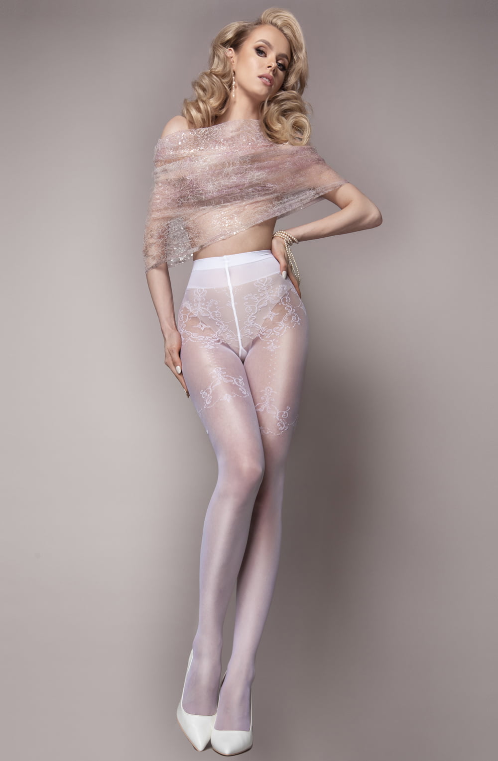 Ballerina 581 White Tights 3 ballerina 581 white tights - image 3