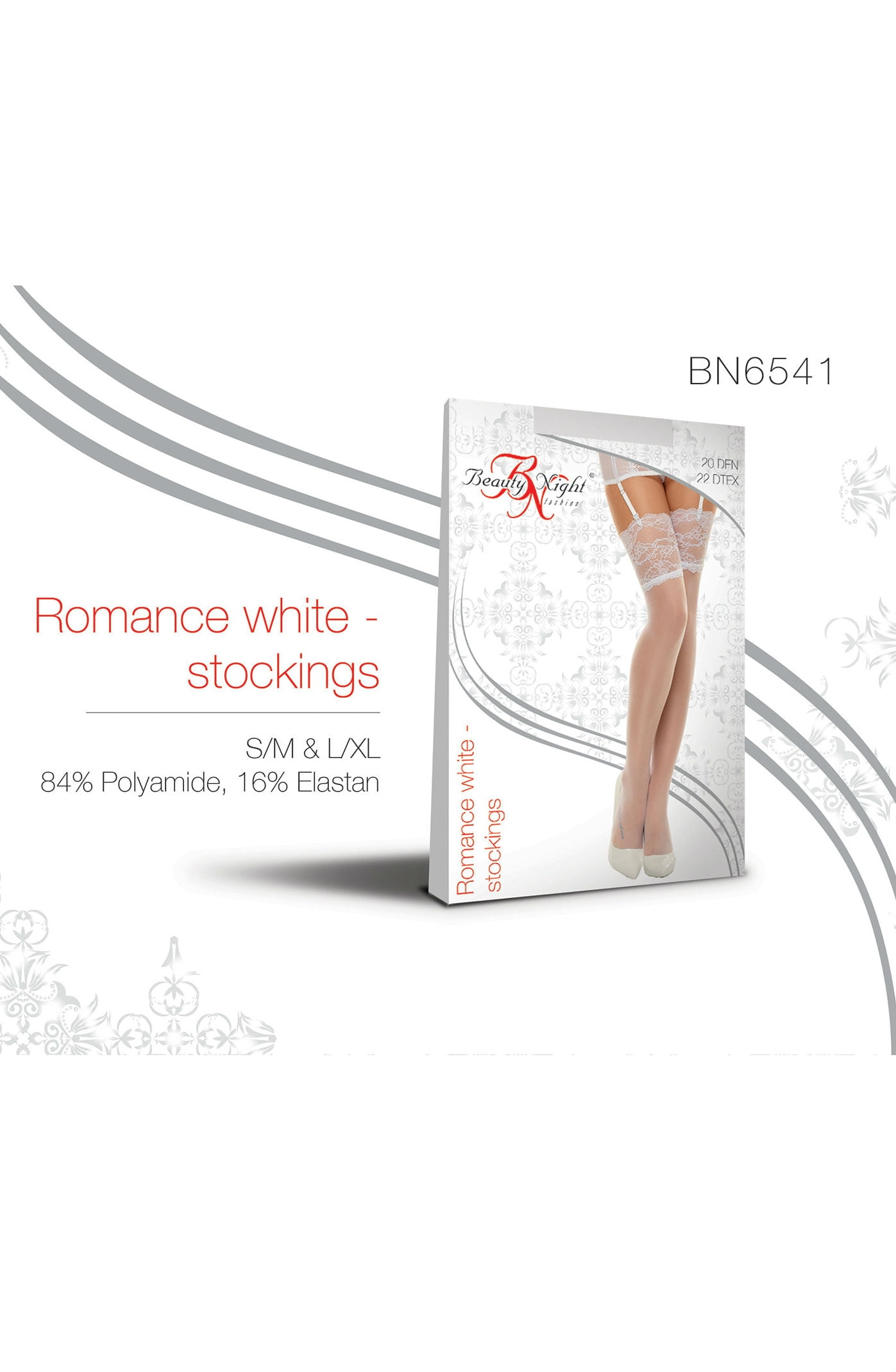 Beauty Night Bn6543 Romance Stockings Cherry 4 beauty night bn6543 romance stockings cherry - image 4