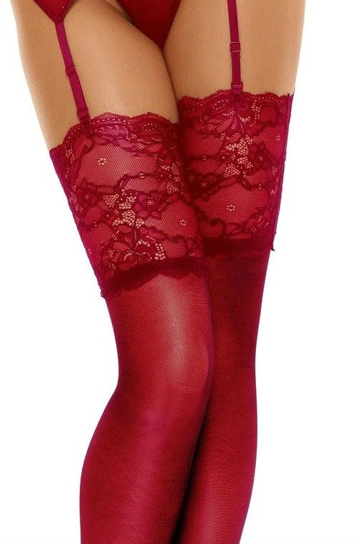 Beauty Night Bn6543 Romance Stockings Cherry 2 beauty night bn6543 romance stockings cherry - image 2