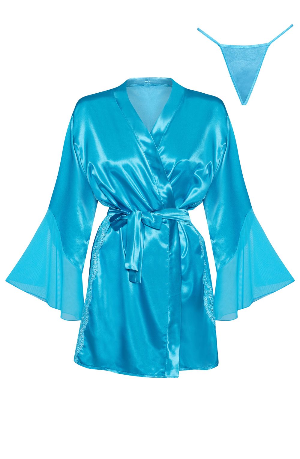 Beauty Night Marlene Peignoir Turquoise 4 beauty night marlene peignoir turquoise - image 4