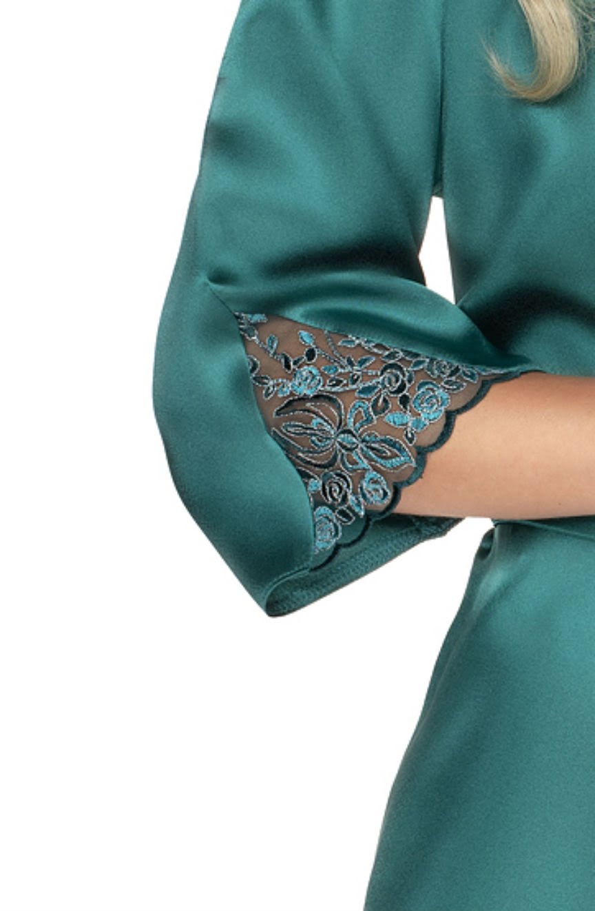 Irall Emerald Dressing Gown Green 3 irall emerald dressing gown green - image 3