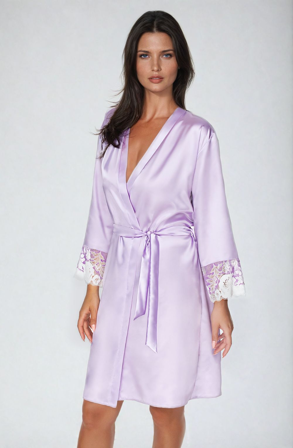 Irall Andromeda Dressing Gown Lavender 4 irall andromeda dressing gown lavender - image 4