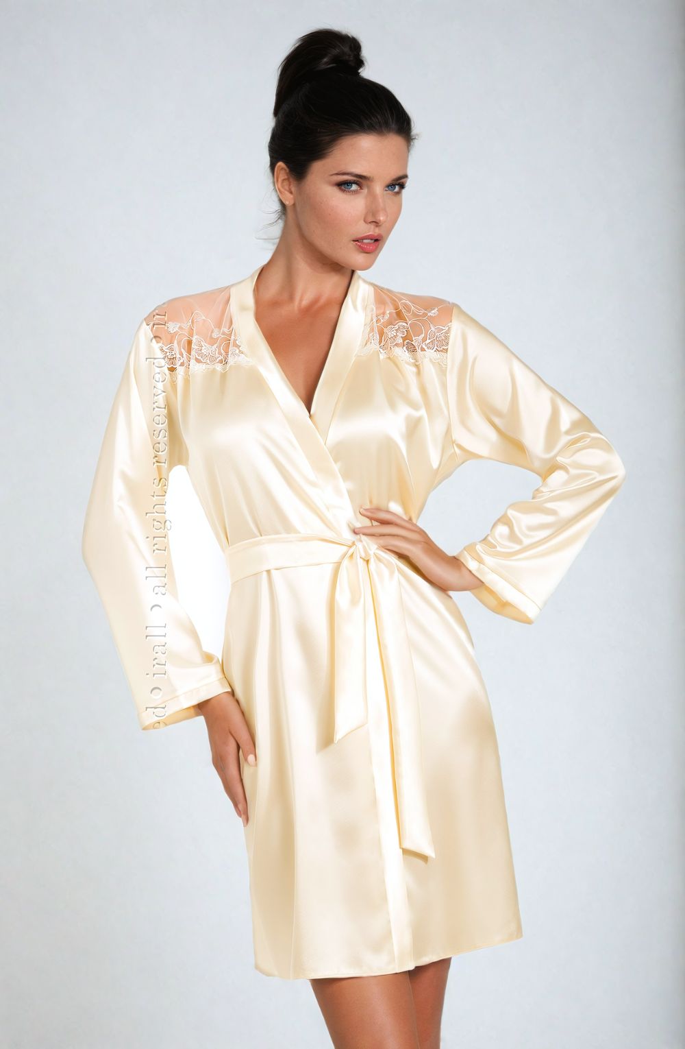 Irall Daphne Dressing Gown Cream 3 irall daphne dressing gown cream - image 3