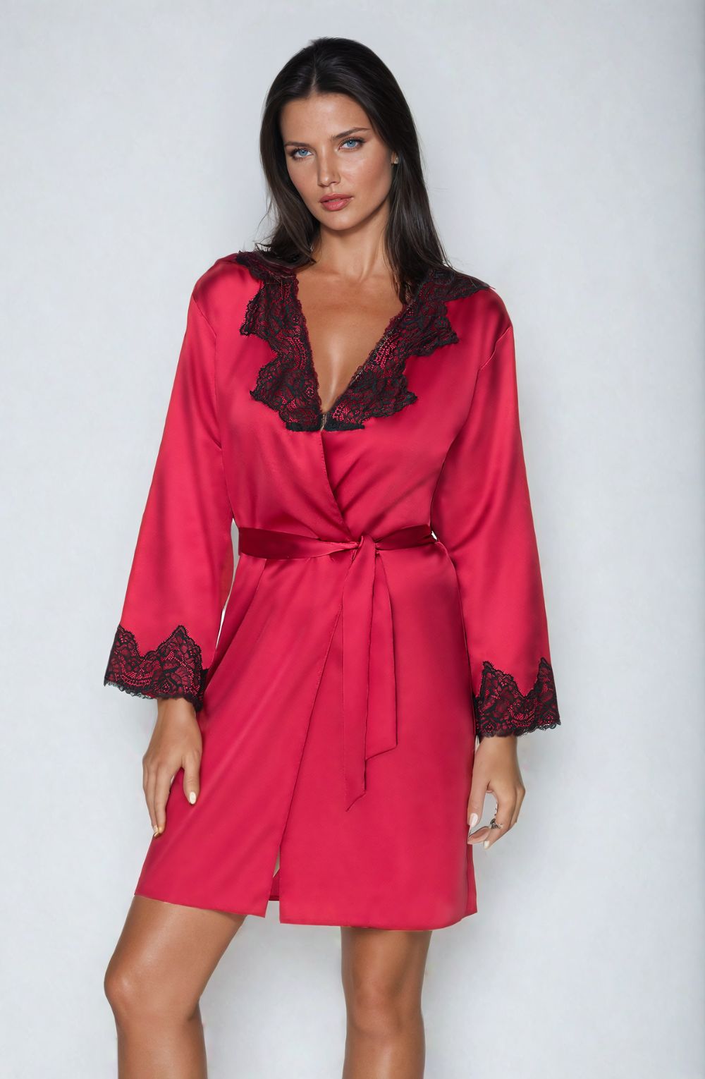 Irall Juniper Burgundy Dressing Gown 4 irall juniper burgundy dressing gown - image 4