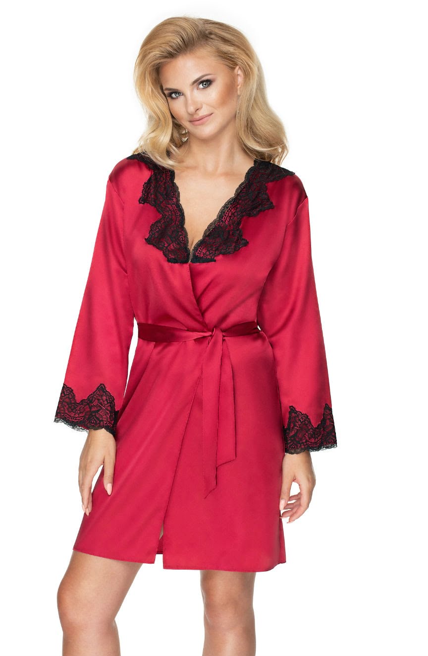 Irall Juniper Burgundy Dressing Gown 5 irall juniper burgundy dressing gown - image 5