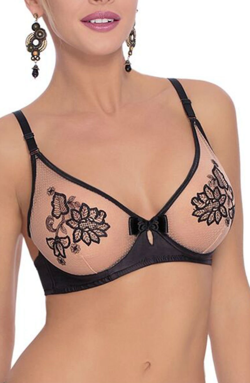 Roza Mehendi Soft Cup Bra Black 2 roza mehendi soft cup bra black - image 2