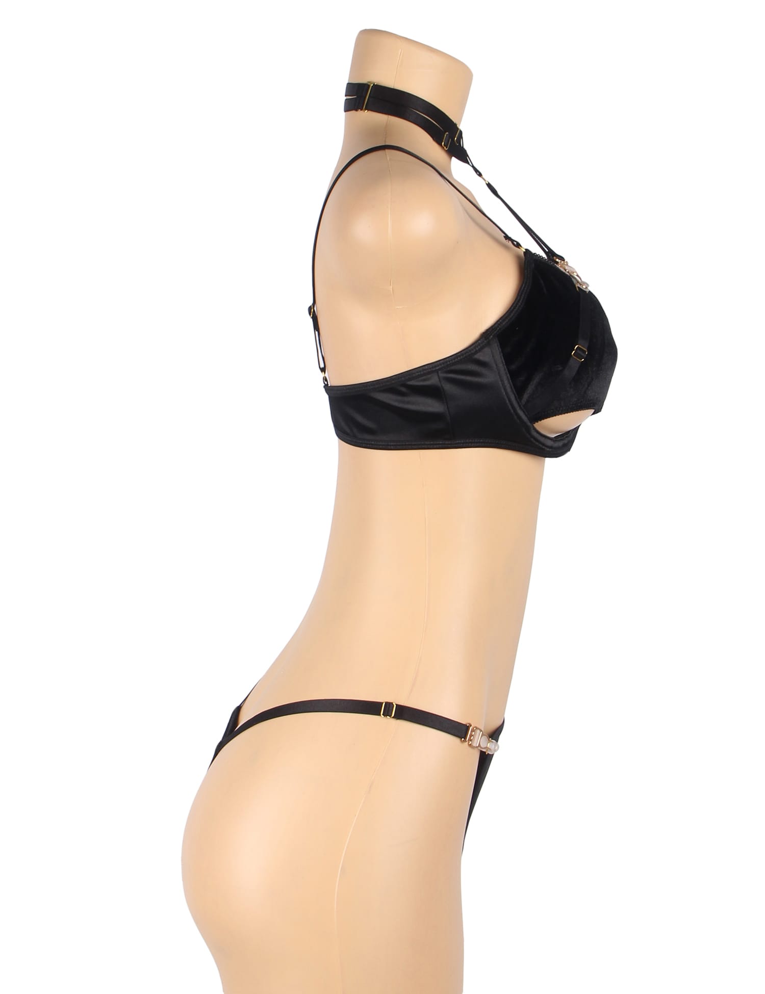 Yesx Yx871 Hollow Cut Halter Bra Set 12 yesx yx871 hollow cut halter bra set - image 12