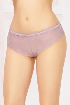 STM10877 Mauve High waisted panty with lace-up back